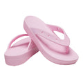 Flamingo Pink - Pack Shot - Crocs Womens-Ladies Classic Platform Flip Flops