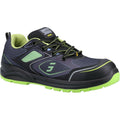 Black-Green - Front - Safety Jogger Mens Cador Safety Trainers