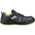 Black-Green - Back - Safety Jogger Mens Cador Safety Trainers