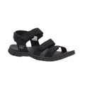 Black - Front - CAT Lifestyle Womens-Ladies Apparatus Cowhide Leather Sandals