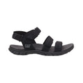 Black - Back - CAT Lifestyle Womens-Ladies Apparatus Cowhide Leather Sandals