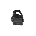 Black - Side - CAT Lifestyle Womens-Ladies Apparatus Cowhide Leather Sandals