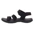 Black - Lifestyle - CAT Lifestyle Womens-Ladies Apparatus Cowhide Leather Sandals