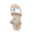 White-Silver - Lifestyle - Geox Girls Haiti Leather Sandals