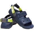 Navy-Green - Lifestyle - Crocs Childrens-Kids Classic All-Terrain Dual Straps Sandals