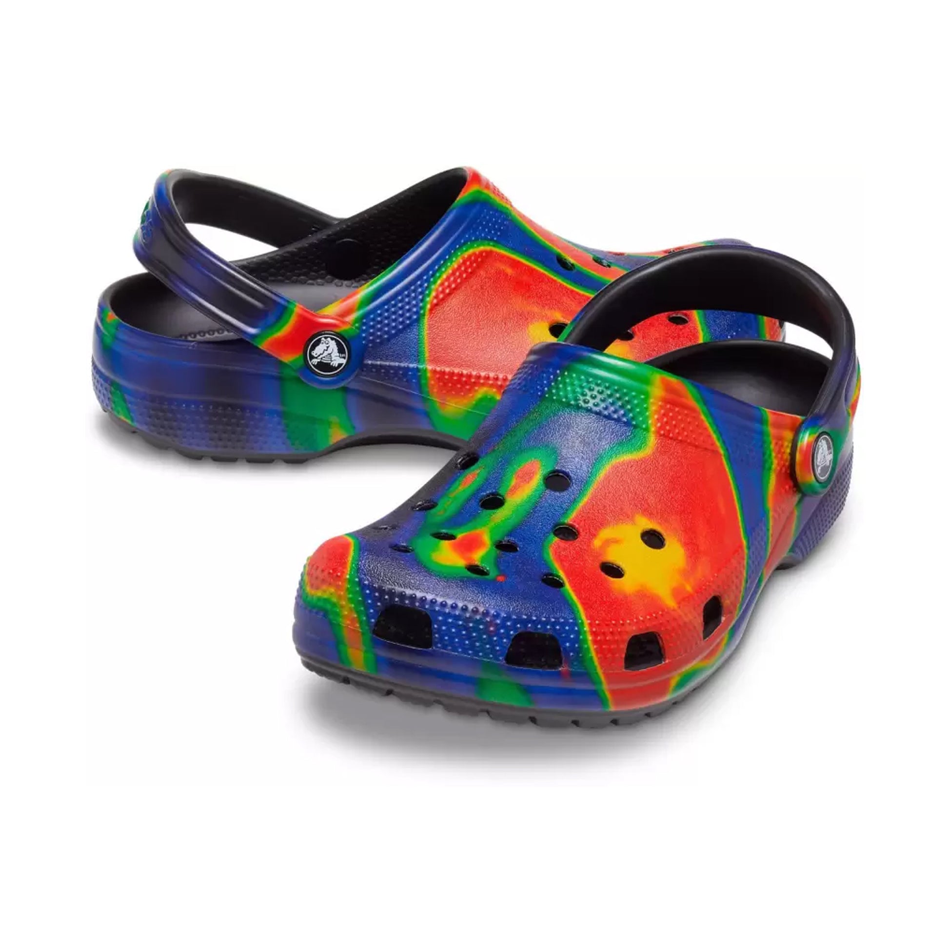 Multicoloured - Side - Crocs Unisex Adult Classic Solarized Clogs