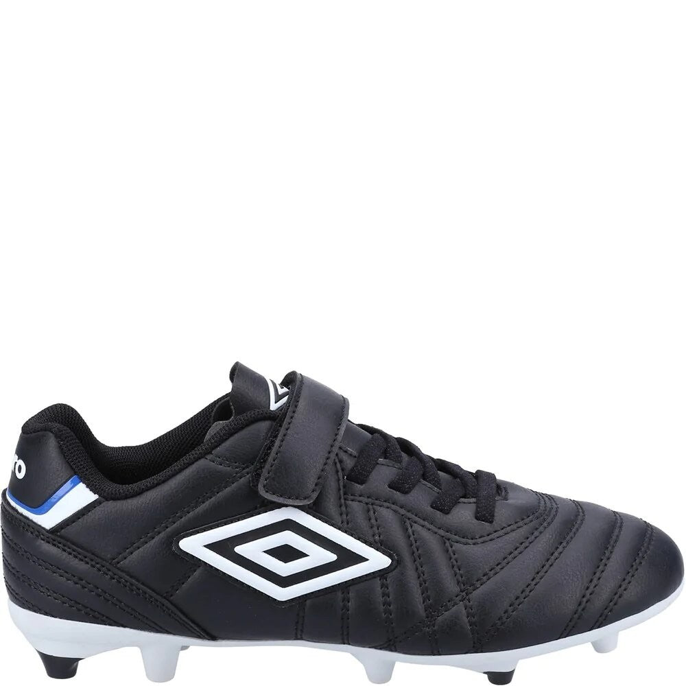 Black-White - Side - Umbro Childrens-Kids Speciali Liga Firm Football Boots
