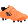 Orange - Front - Umbro Childrens-Kids Speciali Liga Firm Leather Football Boots