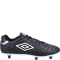 Black-White - Side - Umbro Mens Soft Ground Football Boots