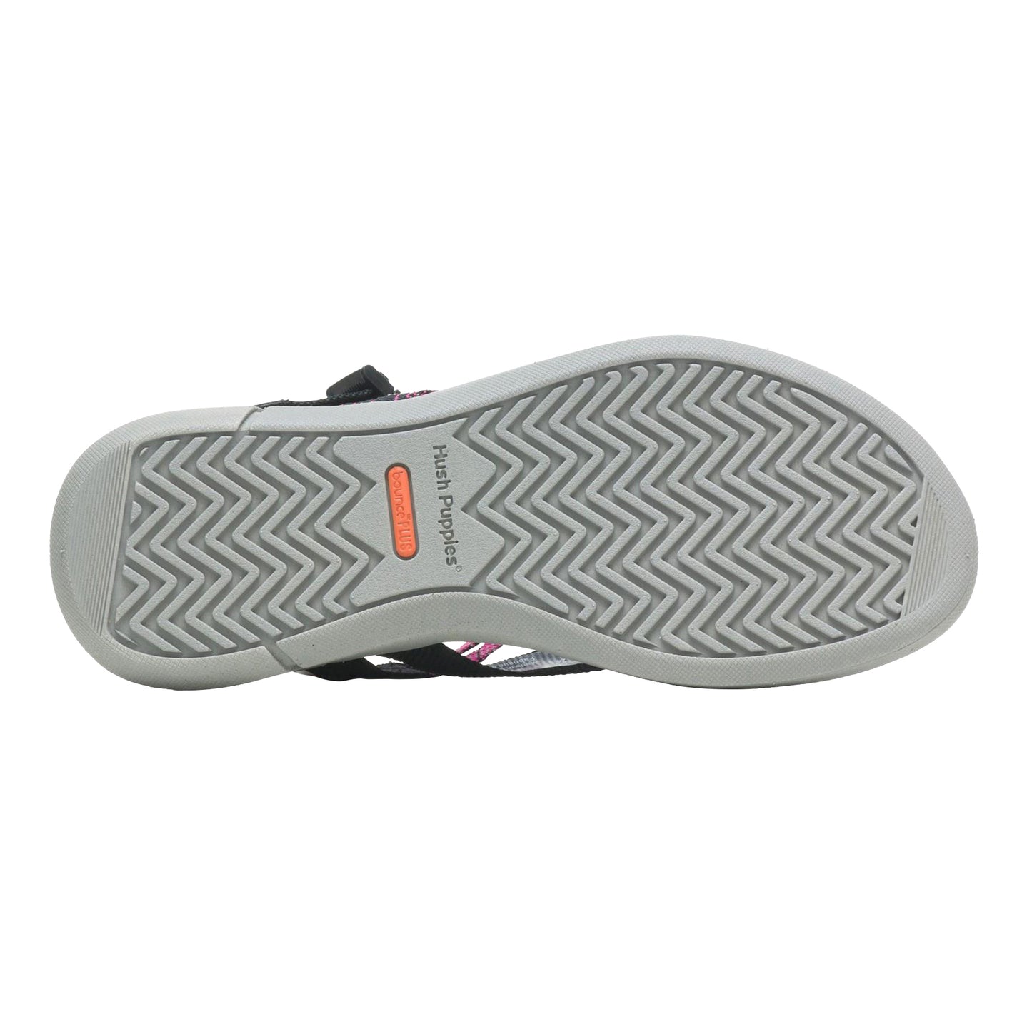 Black-Grey-Pink - Lifestyle - Hush Puppies Womens-Ladies Good Sandals