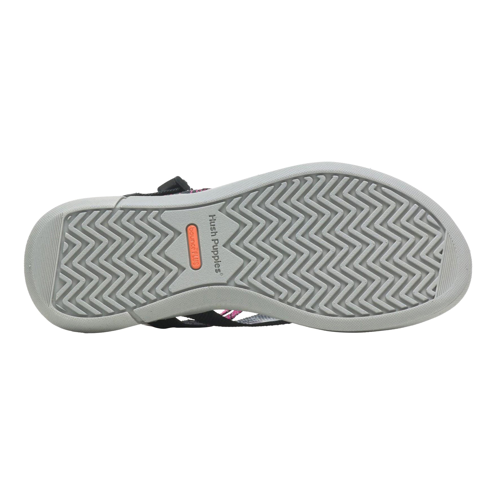 Black-Grey-Pink - Lifestyle - Hush Puppies Womens-Ladies Good Sandals