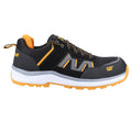 Orange-Black-White - Back - Caterpillar Mens Accelerate Leather Safety Trainers