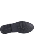 Black - Back - Hush Puppies Womens-Ladies Verity Plain Leather Oxfords