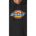 Black - Pack Shot - Dickies Workwear Mens Logo Fleece Hoodie