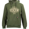 Olive Green - Front - Dickies Workwear Mens Rockfield Hoodie