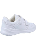 White - Side - Hush Puppies Boys Marling Leather School Shoes