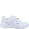 White - Lifestyle - Hush Puppies Boys Marling Leather School Shoes