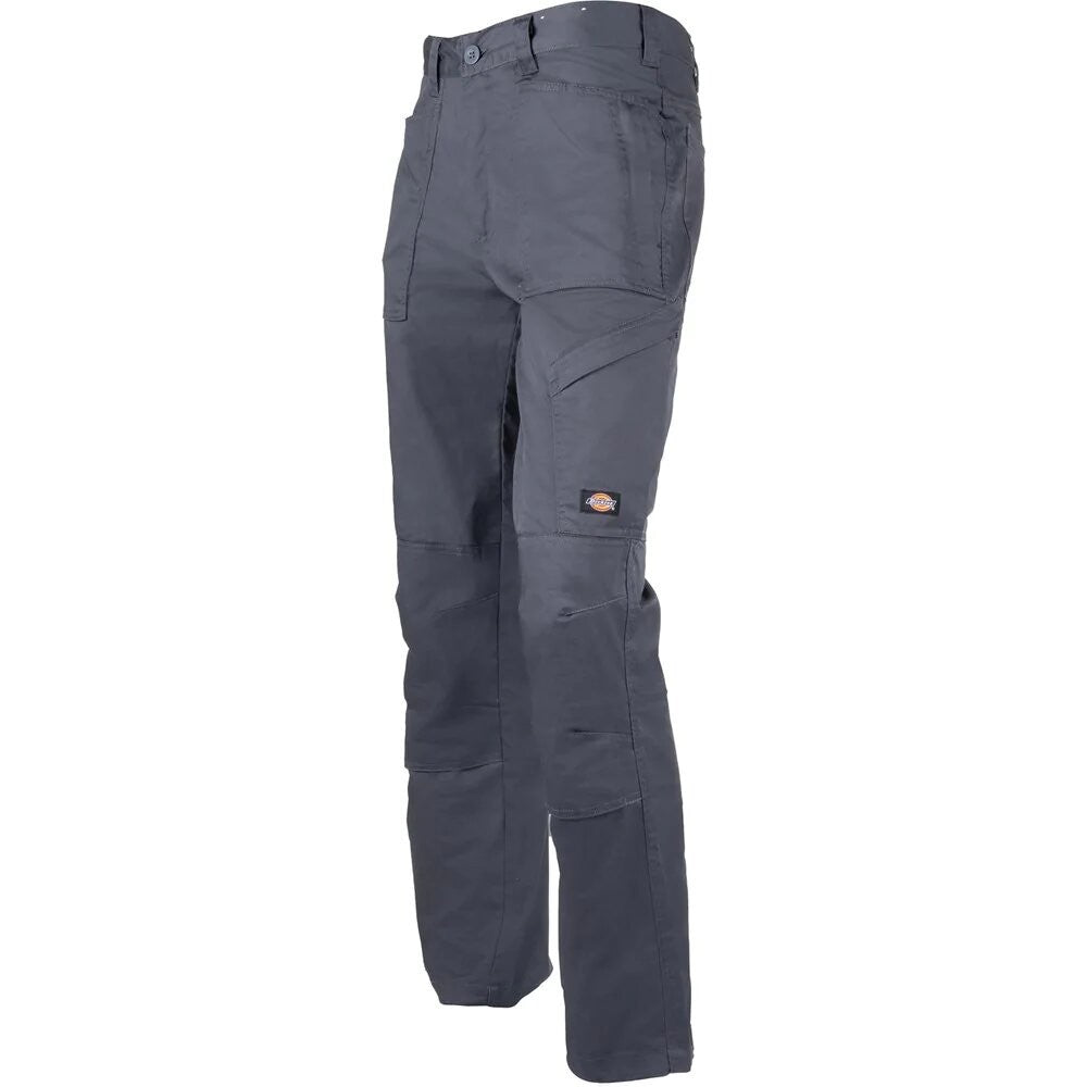 Grey - Side - Dickies Workwear Mens Action Flex Work Trousers