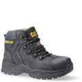 Black - Front - Caterpillar Mens Everett S3 Grain Leather Safety Boots