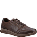 Light Brown - Front - Hush Puppies Mens Joseph Leather Trainers