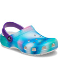 Blue-Purple - Front - Crocs Childrens-Kids Classic Solarized Clogs