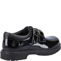 Black - Side - Hush Puppies Girls Sunny Patent Leather School Shoes