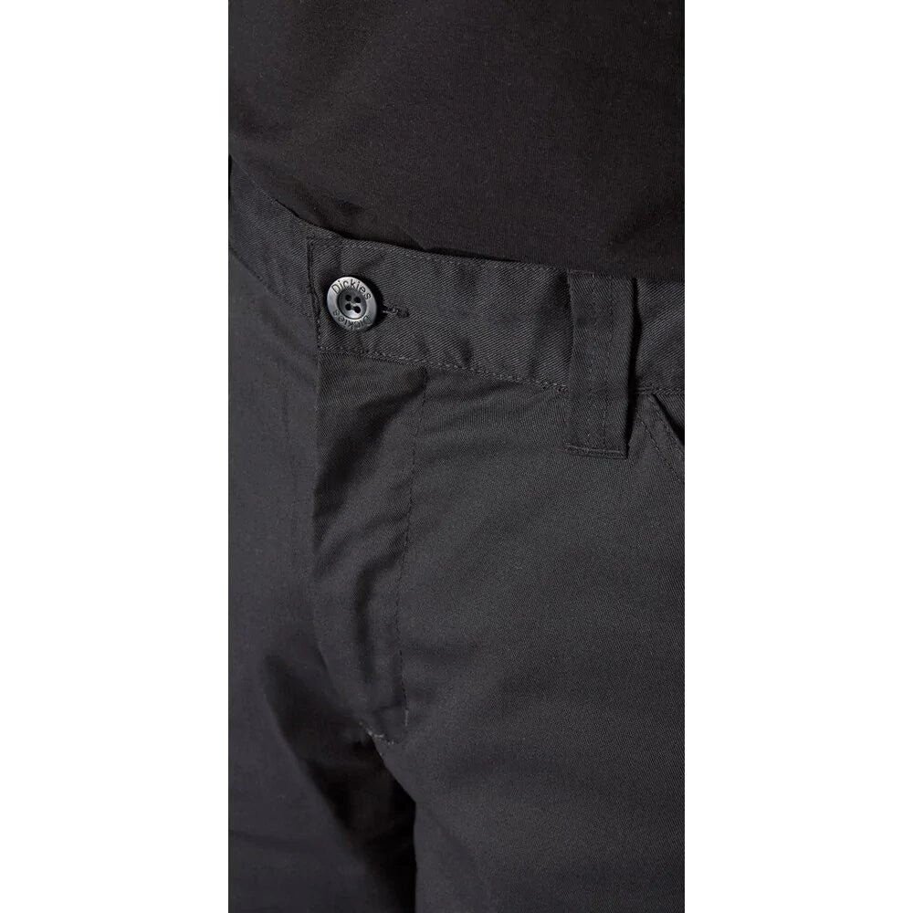 Black - Side - Dickies Workwear Mens Cargo Shorts