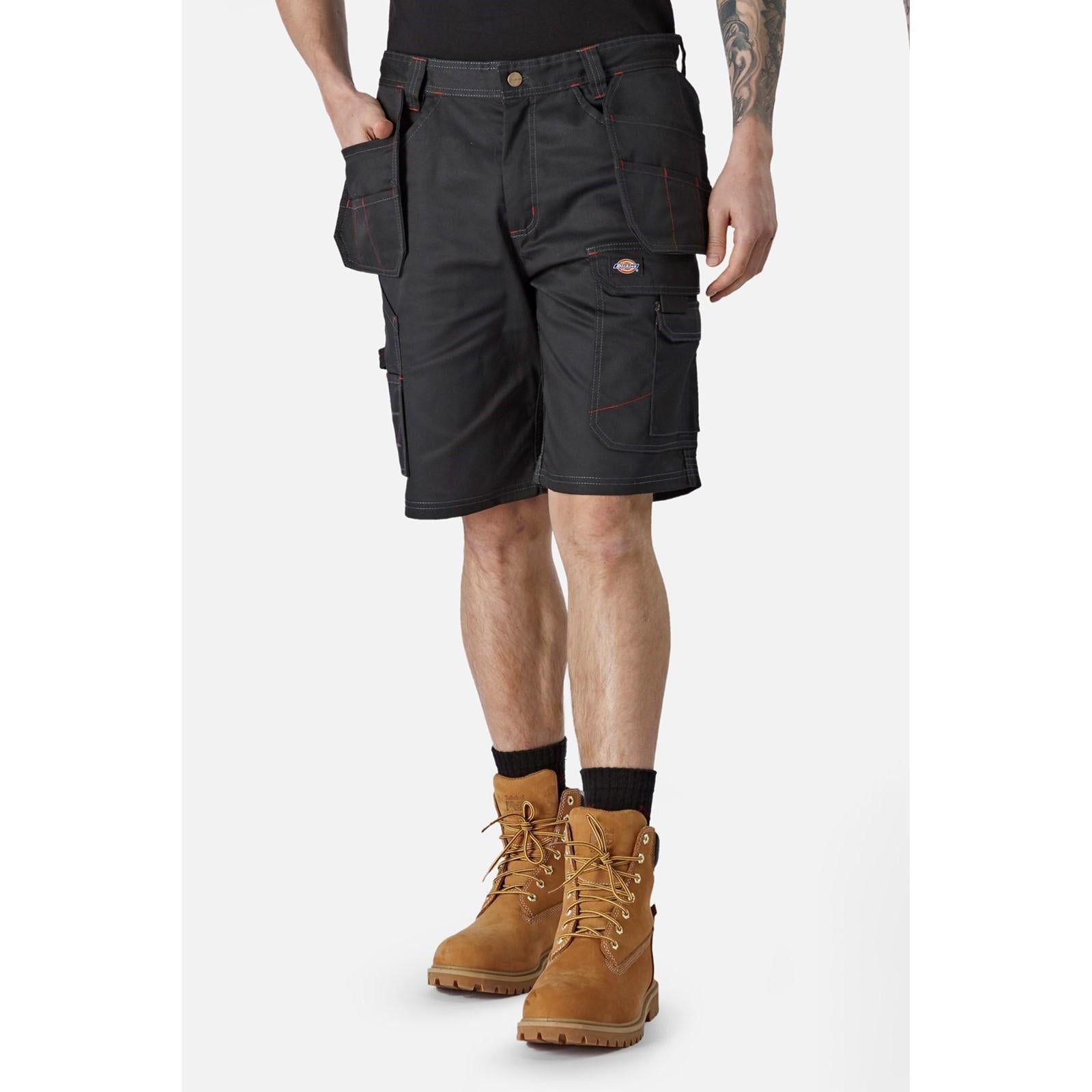Black-Black - Front - Dickies Workwear Mens Redhawk Pro Shorts