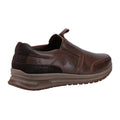 Light Brown - Back - Hush Puppies Mens Cole Leather Casual Shoes