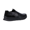 Light Black - Back - Hush Puppies Mens Cole Leather Casual Shoes