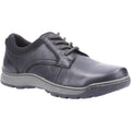 Black - Front - Hush Puppies Mens Olson Leather Casual Shoes