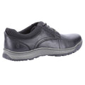 Black - Side - Hush Puppies Mens Olson Leather Casual Shoes