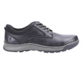 Black - Lifestyle - Hush Puppies Mens Olson Leather Casual Shoes