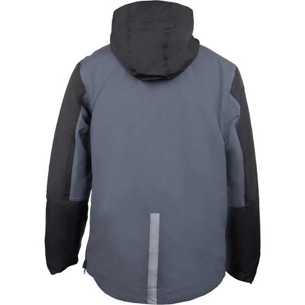 New Grey-Black - Back - Dickies Mens Generation Overhead Contrast Waterproof Jacket