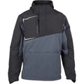 New Grey-Black - Front - Dickies Mens Generation Overhead Contrast Waterproof Jacket
