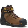 Brown - Front - Caterpillar Mens Excavator Grain Leather Safety Boots
