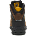 Brown - Back - Caterpillar Mens Excavator Grain Leather Safety Boots