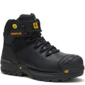 Black - Front - Caterpillar Mens Excavator Grain Leather Safety Boots