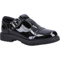Black - Front - Hush Puppies Girls Paloma Patent Leather School Shoes