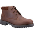Brown - Front - Cotswold Mens Banbury Leather Ankle Boots