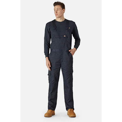 Dark Navy - Front - Dickies Mens Bib And Brace Trouser