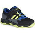 Black-Lime - Front - Geox Childrens-Kids J Calco Trainers