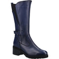 Navy - Front - Riva Womens-Ladies Wagga Leather Boots