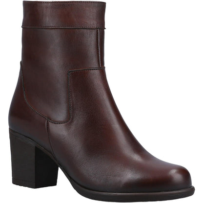 Brown - Front - Riva Womens-Ladies Pirie Leather Ankle Boots
