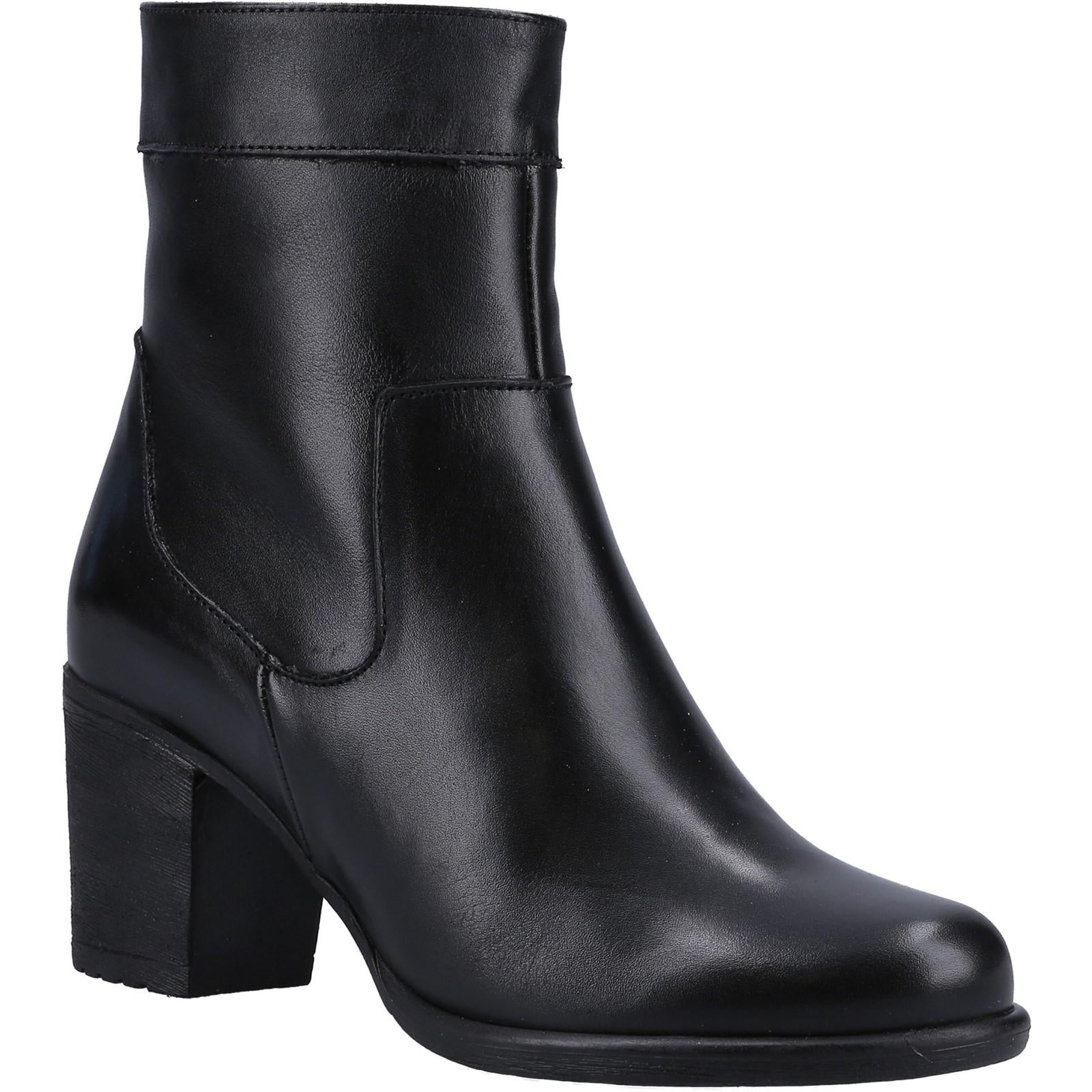Black - Front - Riva Womens-Ladies Pirie Leather Ankle Boots