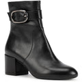 Black - Front - Geox Womens-Ladies D Eleana Nappa Leather Ankle Boots
