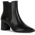 Black - Front - Geox Womens-Ladies Bigliana Leather Ankle Boots