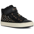 Black - Front - Geox Girls J Kalispera Suede Trainers