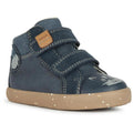 Navy - Front - Geox Boys Kilwi Leather Trainers