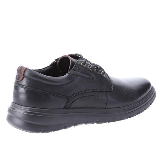 Brown - Front - Hush Puppies Mens Triton Leather Casual Shoes